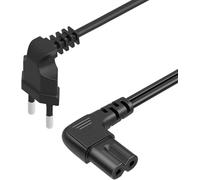 Câble d'alimentation universel 2 broches vers L C7 en forme de L pour Xbox Series X/S, Xbox One X/S, Sony PS4, PS5, PS3 Slim, PlayStation 5, 4 et 3, Samsung TV, imprimante Canon