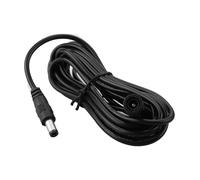 Câble d'alimentation universel basse tension DC 5,5 x 2,1 mm mâle vers femelle pour caméras de sécurité, routeurs, lumières LED, portée étendue, câble d'alimentation