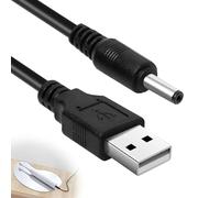 Câble d'alimentation universel USB vers 5 V CC - Cordon d'alimentation de rechange DC 3,5 x 1,35 mm - Prise jack 5 V USB vers CC - Câble d'alimentation pour brosse à dents électrique Fairywill - Hub