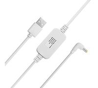 Câble d'alimentation USB 5 V vers DC 12 V - Compatible avec Spot et Nouvelle Echo (3ème génération) - Câble convertisseur de Tension USB(Blanc).