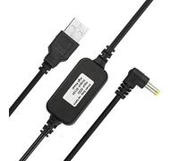 Câble d'alimentation USB 5 V vers DC 12 V - Compatible avec spot et nouvelle Echo (3ème génération) - Câble convertisseur de tension USB (noir)