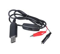 Câble d'alimentation USB 5 V2 A vers 3 V 1 A de longueur de 1 m avec connecteurs mâles - Câble d'alimentation avec bouton de commutation