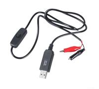 Câble d'alimentation USB à clipser de 1 m avec interrupteur pour appareils 5 V 9 V 12 V - Cordon de connecteur pour Arduino pour test Raspberry Pi (tension 3 V)