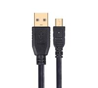 Câble d'alimentation USB avec prise dorée pour microphones d'enregistrement Blue Snowball iCE Blue Yeti (2 mètres)