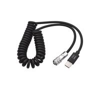 Câble D'Alimentation USB-C de Remplacement Andoer pour CaméRa Blackmagic Pocket Cinema BMPCC 4K/6K Vers Câble à Ressort USB Type-C