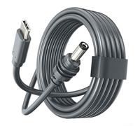 Câble d'alimentation USB C vers CC 100 W, cordon de charge étanche en TPE avec options de 3 m/15 m/20 m, fil PD à haut rendement pour installation extérieure, compatible avec Starlink (20 m)