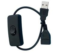 Câble d'alimentation USB Mâle À Femelle avec Interrupteurs pour Enregistreur De Conduite Bandes LED Entretien De Remplacement D'équipement Câble De Mâle À Femelle avec Commutation