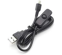 Câble d'alimentation USB pour Pi USB A/M --Micro USB 5P 501 avec Interrupteur Marche/arrêt Raspberry Pi câble USB 1m Noir Charge de Travail électronique Practical and Attractive