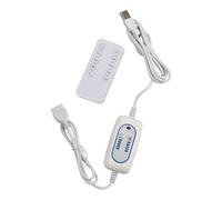 Câble d'alimentation USB pour télécommande 2 m avec minuterie 2/4/6/8/12 heures et 4 réglages de vitesse, cordon USB mâle vers femelle pour ventilateur de table, ventilateur de plafond, lumière LED