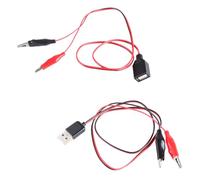 Câble d'alimentation USB Twist Easy avec pince crocodile - Câble d'alimentation de sortie 5 V pour petits appareils de vidéosurveillance - Chargement d'appareils mobiles