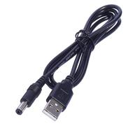 Câble d'alimentation USB vers CC 5,5 x 2,1 mm adapté pour la navigation, les radios et les réveils, 1 mètre de long, bande lumineuse LED