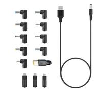 Câble d'alimentation USB vers CC avec adaptateur 13 connecteurs interchangeables