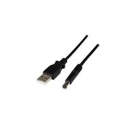 Câble d'alimentation USB vers connecteur annulaire de type N - Cordon CC USB vers 5,5 mm 5 V - 1 m - Câble d'alimentation - USB (alimentation