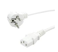 Value Câble d'alimentation droit IEC femelle blanc 0,6 m