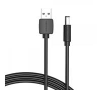 Câble d'alimentation Vention USB-A Mâle vers DC 5,5 mm - 0,5 m - Noir
