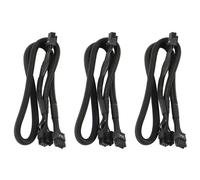 Câble d'alimentation VGA PCIe 3 broches vers double 8 broches et 6 broches pour Supernova G2 G3 G5 P2 T2 GS G+ 650 750 850 1000