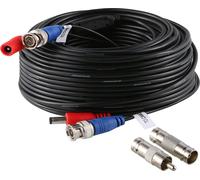 Câble d'alimentation vidéo CCTV BNC, longueur 30M, compatible avec caméra CCTV AHD DVR, Beige, 30m