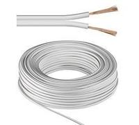 Câble d'alimentation - Wentronic - LSK 2X0.75 - 10m - Blanc - 1.5 mm