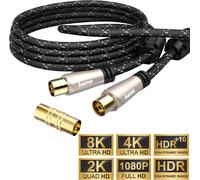 Câble d'antenne 10m 120dB filtre doré brun