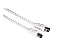 Câble d'antenne, Coax mâle - Coax Femelle, 75dB, Blanc, 3,00m