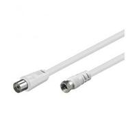 Câble d'antenne coaxial RG59 - Marque - Mâle vers Fiche-F 75 ohms femelle - 5.0m