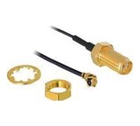 Câble d'antenne DeLOCK HF pour installation - I-PEX (M) - SMA (F) - 35 cm - noir
