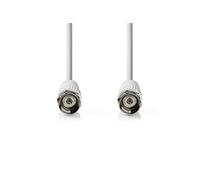 N CSGL41000WT20 - Câble satellite et antenne, fiche F <> Fiche F, 2 m, blanc