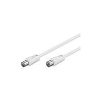 Câble d'antenne M/F 75 ohm couleur Blanc 15 m