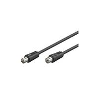 Câble d'antenne M/F 75 ohm couleur NOIR 5 m