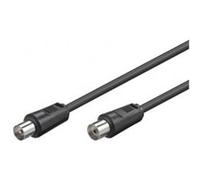 Câble d'antenne M/F 75 ohm couleur NOIR 5 m G