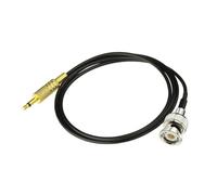 Câble d'antenne RG174 for caméra de vidéosurveillance, fiche mâle BNC vers jack mono 3,5 mm (1/8"), 15,2 à m(8inch (20CM))