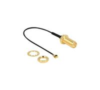 DELOCK 89471 - Câble antenne HFSF, fiche RP-SMA > prise MHF® I, 11,5 cm
