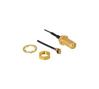 - Câble d'antenne - RP-SMA (F) pour I-PEX (M) - 35 cm - coaxial - noir