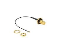 - Câble d'antenne - RP-SMA (F) pour MHF4 (M) - 10 cm - coaxial - noir