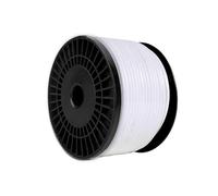 Câble d'antenne TV, diamètre 6,2/4,6 mm, rouleau de 100 m. Conçu pour : installations de télévision et transmission de signal.