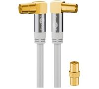 Câble d'Antenne TV - GOOBAY - 70417 - Blindé 135 dB - 2m - Cuivre OFC