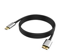Câble d'appareil photo USB-C vers USB Micro-B compatible avec Nikon D5 D500 D800 D800E D810 D850, Canon EOS 7D Mark II, 5D Mark IV, 5DS, 5DSR, 5D4, pour Toshiba, Seagate Backup Plus, WD Disque dur