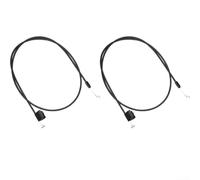 Câble d'arrêt de commande de rechange 1101181MA compatible avec les tondeuses à gazon poussées pour arrêt moteur fonctionnel (2 pièces)