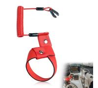 Câble d'Arrêt d'Urgence, 1pcs Coupe Circuit Quickstop pour Moteur Hors Bord, Dragonne pour Coupe Circuit, Sécurité Anti-Flamme, Compatible avec Tous les Moteurs de Bateau
