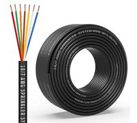 Câble d'arrosage solide 18/7 de 15,2 m, calibre 18, câble d'arrosage en PVC pour vannes d'irrigation souterraines, système de contrôle central sur terrain