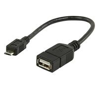 Câble data OTG USB 2.0 A - micro B 0.20 m