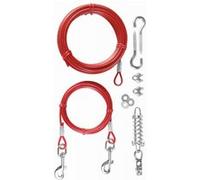 Câble d'attache - TRIXIE - Rouge - 15 m - Jusqu'à 45 kg - Métal et Plastique