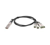 DIGITUS Câble DAC (Direct Attach Copper), 1x QSFP+ 40G vers 4X SFP+, 1 m
