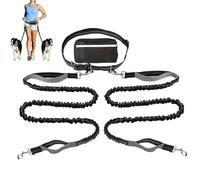 Câble d'attache pour chien, laisse de sécurité réfléchissante, entraînement de rappel robuste, longue laisse durable, pour chien de taille moyenne et grande pour courir avec sac de rangement, exercice