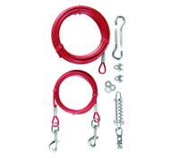 Câble d'attache - TRIXIE - Rouge - 15 m - Jusqu'à 45 kg - Métal et Plastique
