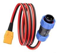 Câble d'aviation 12 AWG vers xt90 pour BLUETTI AC200MAX AC300 | Cuivre étamé, gaine en PVC, ignifuge, pour AC200MAX/AC300, générateurs solaires, voitures télécommandées