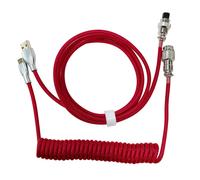 Câble d'aviation type-c vers USB, clavier mécanique dédié, connecteur d'aviation, fil à ressort pour chargement de câble de données, accessoire 1.8M