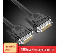 Câble DB15 de qualité industrielle,câble de données mâle à mâle vers 600 à 600,câble de port parallèle 15 broches,2 rangées de câbles de port série 15 broches - Type DB15 Male to male-1M 3.3feet #B