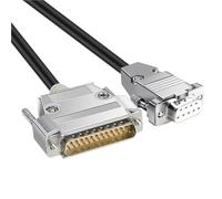 Câble DB9 vers DB25 Adaptateur RS232 Femelle DB9 vers DB25 mâle Accessoires informatiques Câble série vers Ligne parallèle DB9/DB25(1.5m)