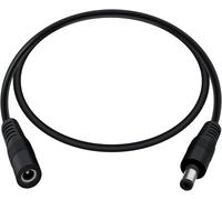 Cable DC 5521 DC Male Female 12 V 24 V 18AWG Extension Cable DC Plug 5.5 mm x 2.1 mm for LED Light Strip,CCTV Camera,DVR (Black,1.5 m)